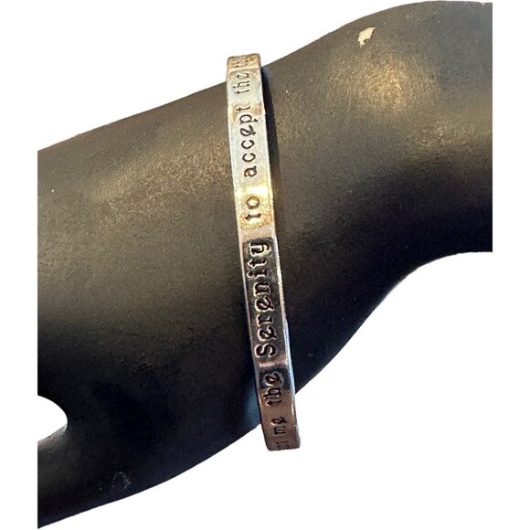 Brighton Serenity Silver Tone Prayer Cuff Bracelet - Picture 2 of 6